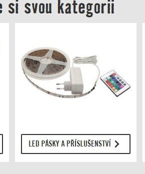 LED pásky a příslušenství