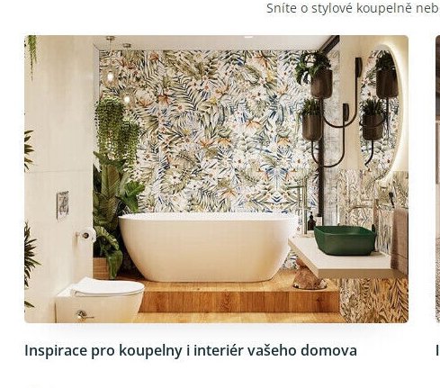 Inspirace pro koupelny a interiér vašeho domova