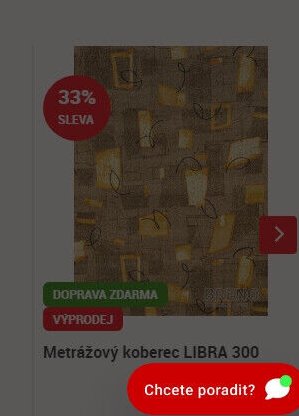 Metrážový koberec LIBRA 300