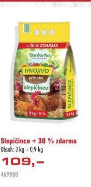 Slepičince + 30 % zdarma