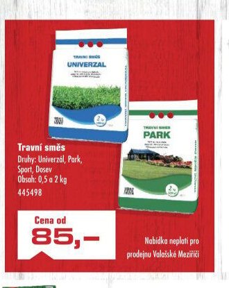 Travní směs Univerzal, Park, Sport
