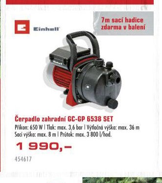 Čerpadlo zahradní GC-GP 6538 SET