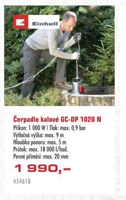 Čerpadlo kalové GC-DP 1020 N