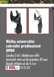 Nůžky univerzální zahradní prodloužené UP84