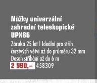 Nůžky univerzální zahradní teleskopické UPX86
