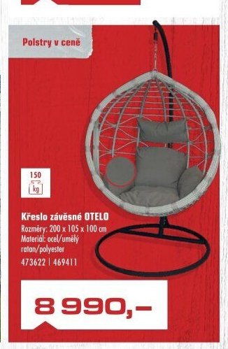 Křeslo závěsné OTELO