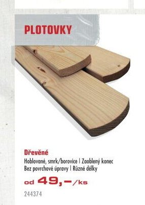 Dřevěné plotovky