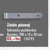 Závěs pásový