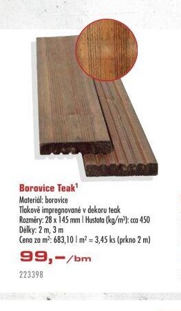 Borovice Teak
