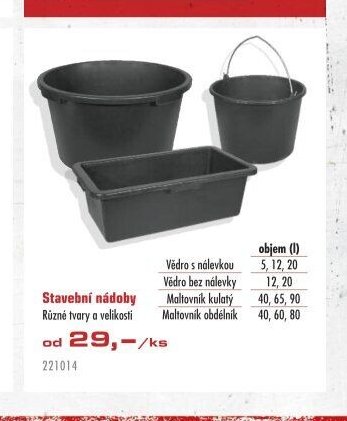 Stavební nádoby