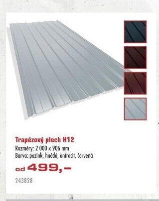 Trapézový plech H12