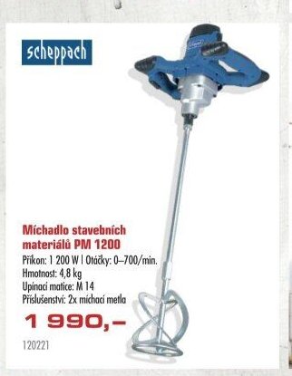 Míchadlo stavebních materiálů PM 1200