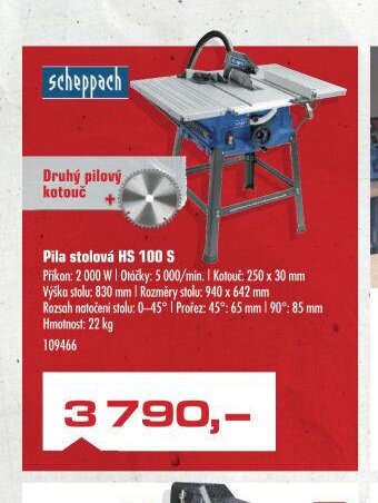 Pila stolová HS 100 S