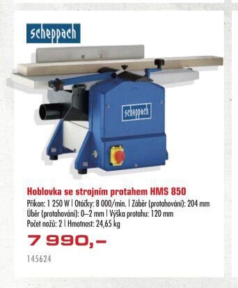 Hoblovka se strojním protahem HMS 850