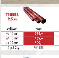 Trubka 2,5 m