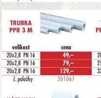 Trubka PPR 3 m