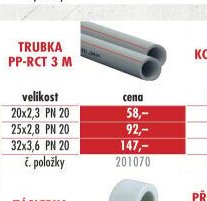 Trubka PP-RCT 3 m