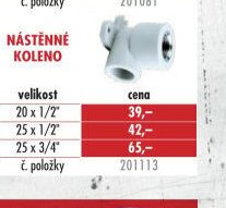 Nástěnné koleno