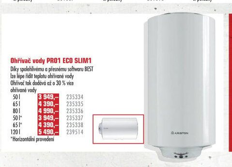 Ohřívač vody PRO1 ECO SLIM1