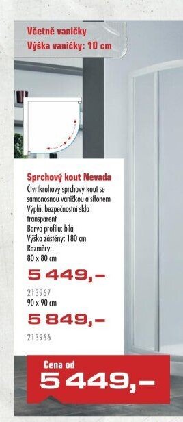 Sprchový kout Nevada