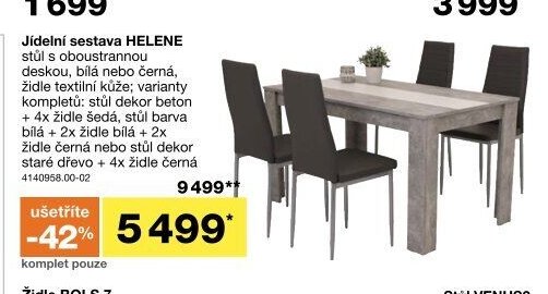 Jídelní sestava HELENE
