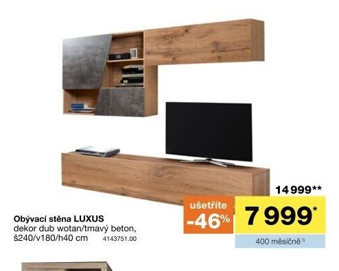 Obývací stěna LUXUS