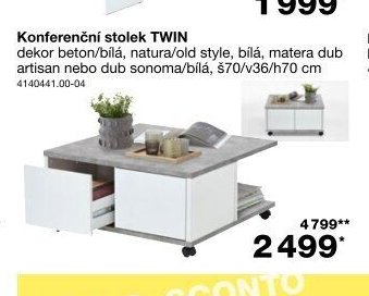Konferenční stolek TWIN