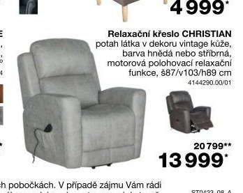 Relaxační křeslo CHRISTIAN