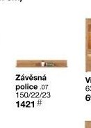 Závěsná police .07