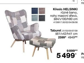 Křeslo HELSINKI