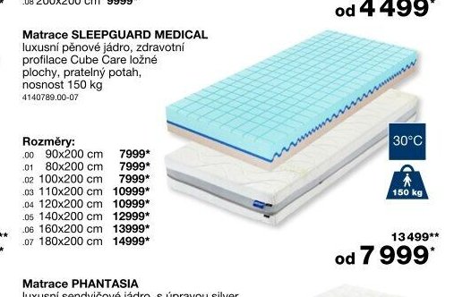 Matrace SLEEPGUARD MEDICAL