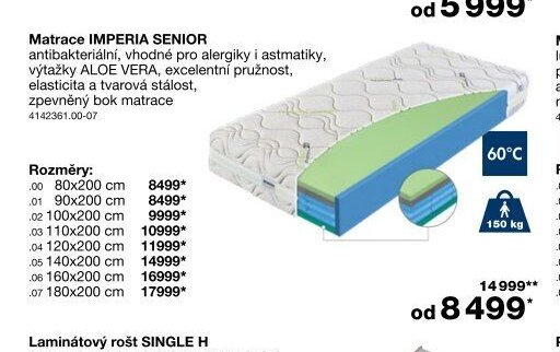 Matrace IMPERIA SENIOR