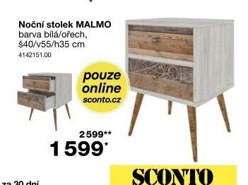 Noční stolek MALMO
