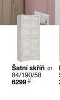 Šatní skříň .01 84/190/58