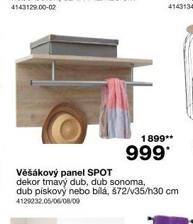 Věšákový panel SPOT