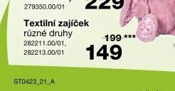 Textilní zajíček