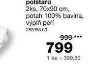 Sada péřových polštářů