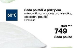 Sada polštář a přikrývka