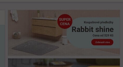 Koupelnové předložky Rabbit shine