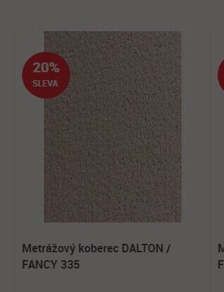 Metrážový koberec DALTON / FANCY 335