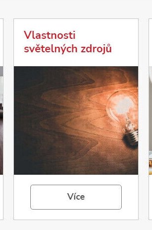 Vlastnosti světelných zdrojů