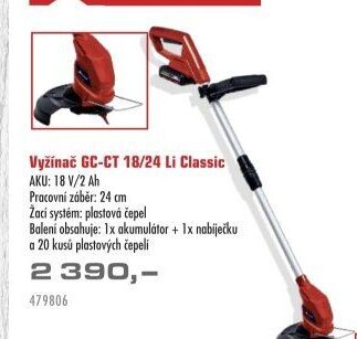 Vyžínač GC-CT 18/24 Li Classic