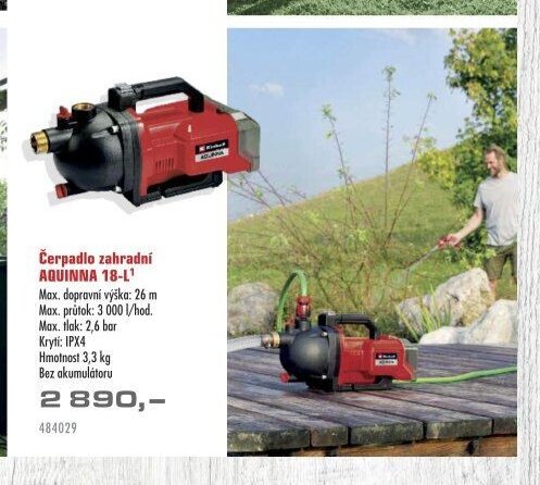 Čerpadlo zahradní AQUINNA 18-L