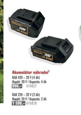 Akumulátor náhradní RAB 420