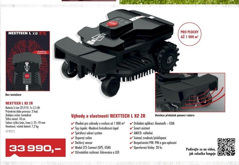 Robotická sekačka NEXTTECH L X2 ZR