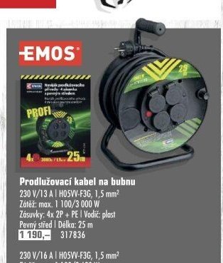Emos Prodloužovací kabel na bubnu (230 V/13 A)