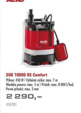 AL-KO SUB 10000 DS Comfort