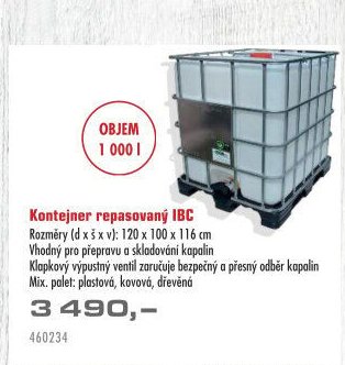 Kontejner repasovaný IBC