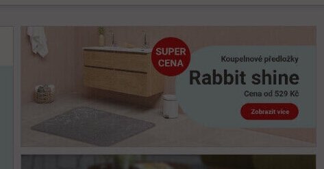 Koupelnová předložka Rabbit shine