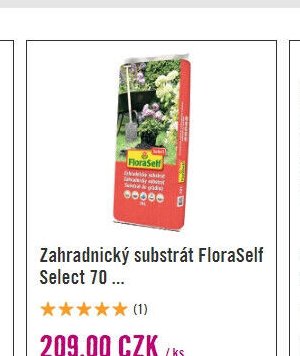 Zahradnický substrát FloraSelf Select 70 ...